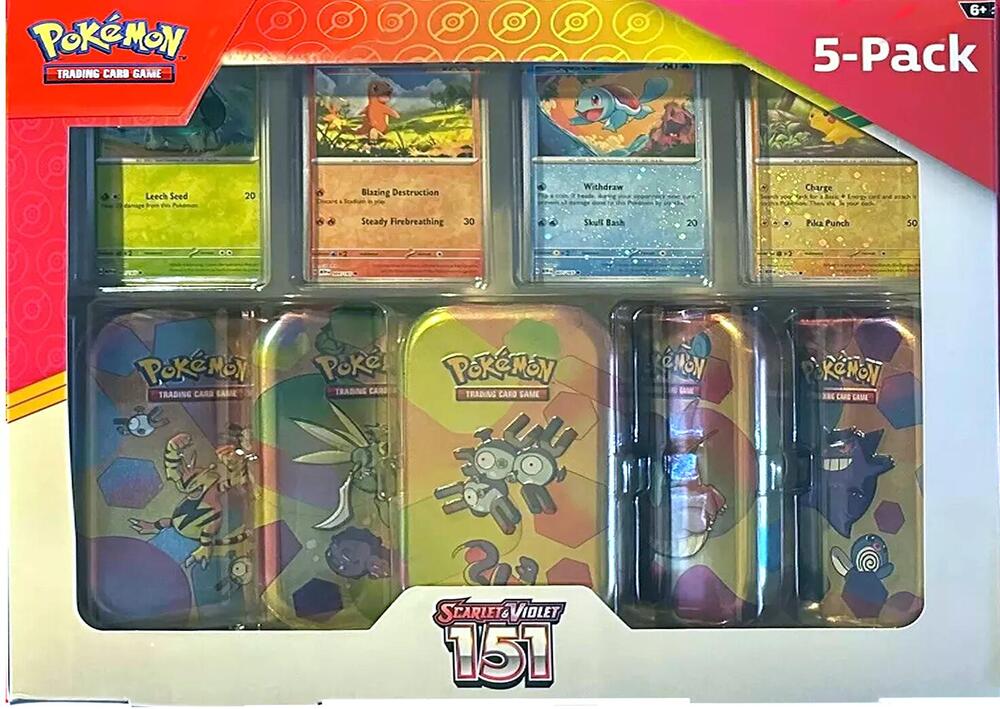 Pokémon TCG — Scarlet & Violet—151 Mini Tin 5-Pack (Costco Exclusive)
